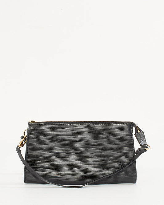 Louis Vuitton Black Epi Leather Pochette Shoulder Bag