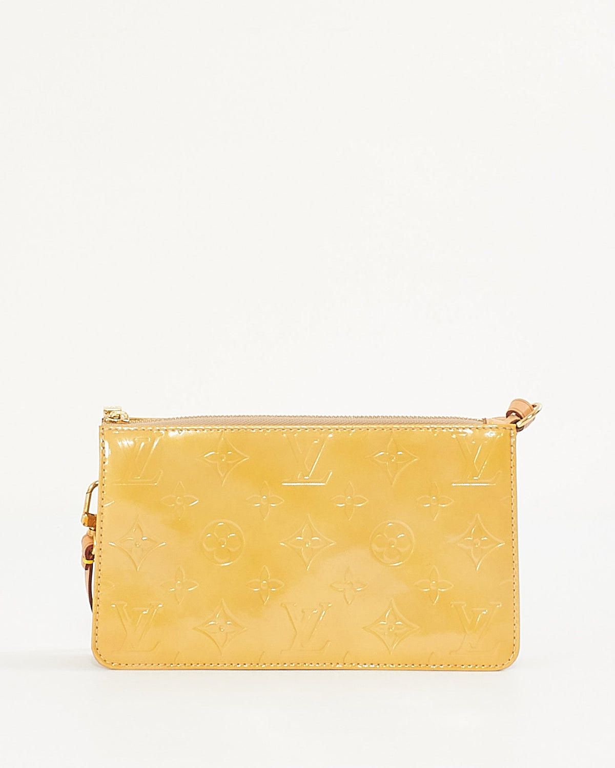 Louis Vuitton Yellow Monogram Vernis Lexington Pochette Bag