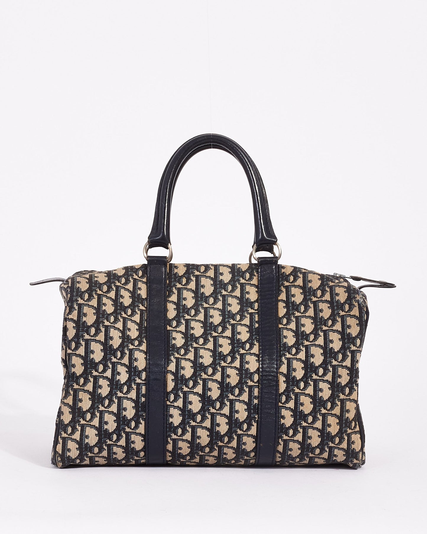 Dior Blue Oblique Canvas Diorissimo Boston Tote Bag