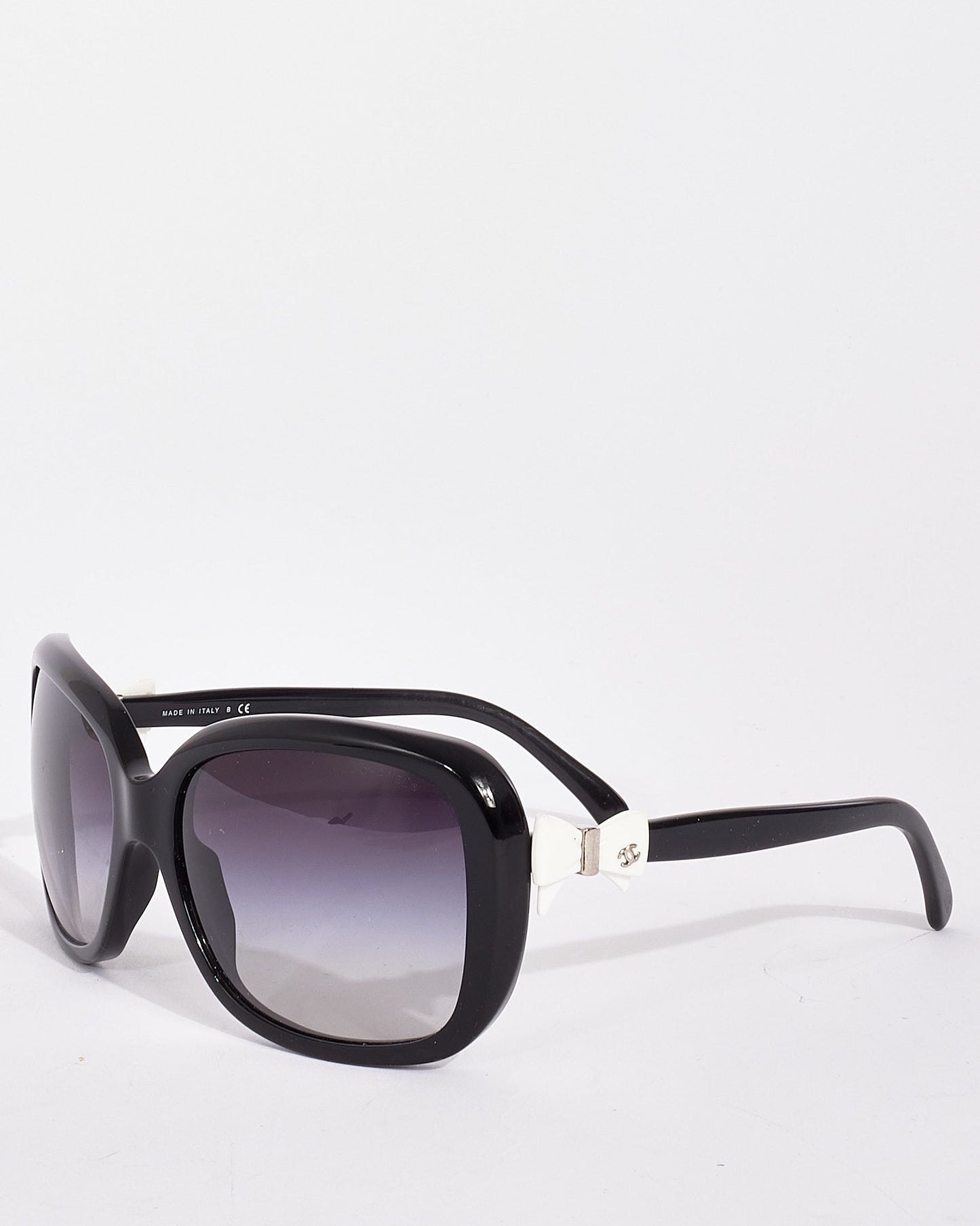 Chanel Black Acetate with White Bow 5171 Sunglasses