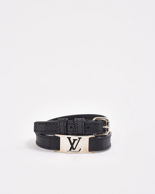 Louis Vuitton Damier Graphite Wrap Around Bracelet