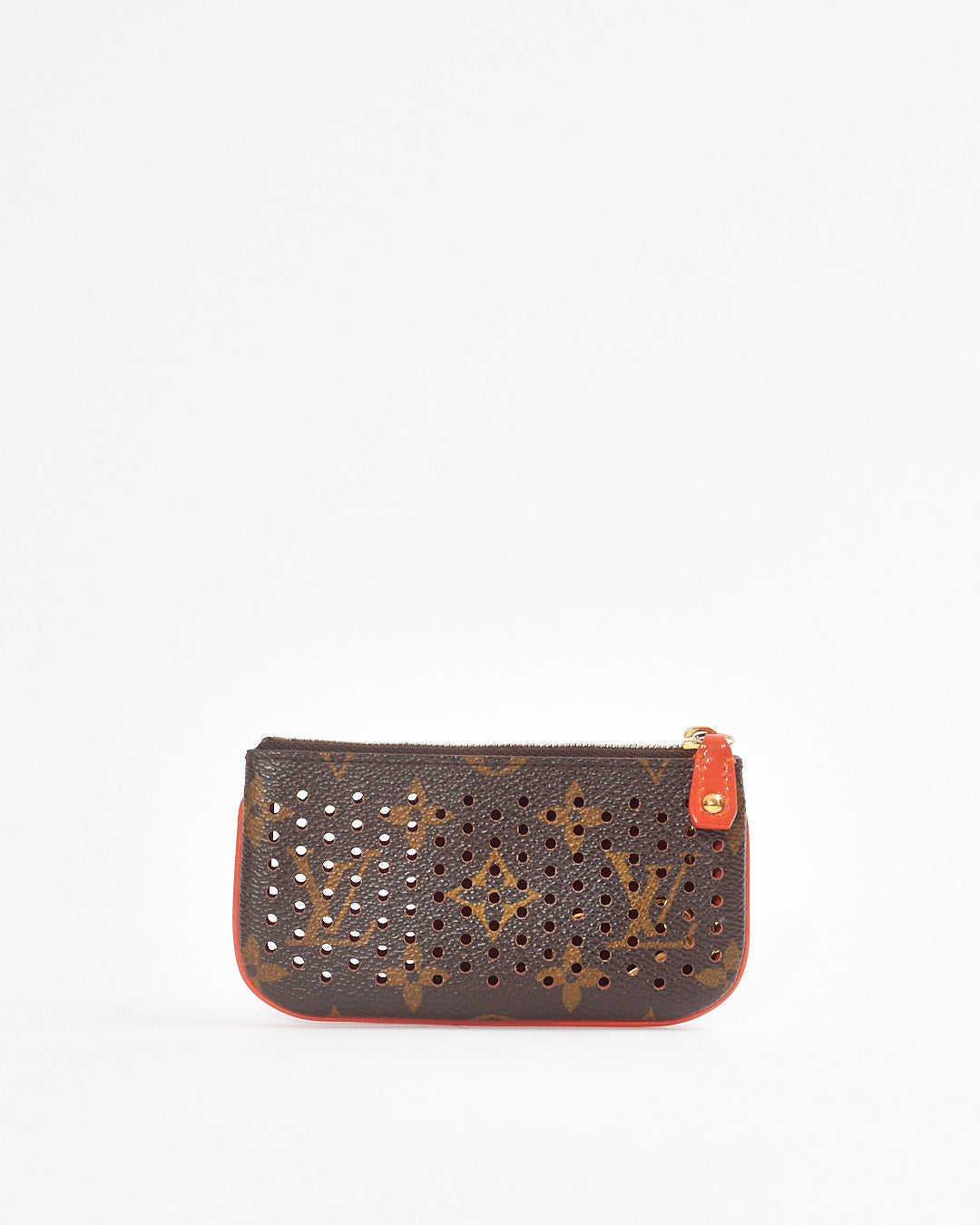 Louis Vuitton Orange Monogram Canvas Perforated Key Pouch