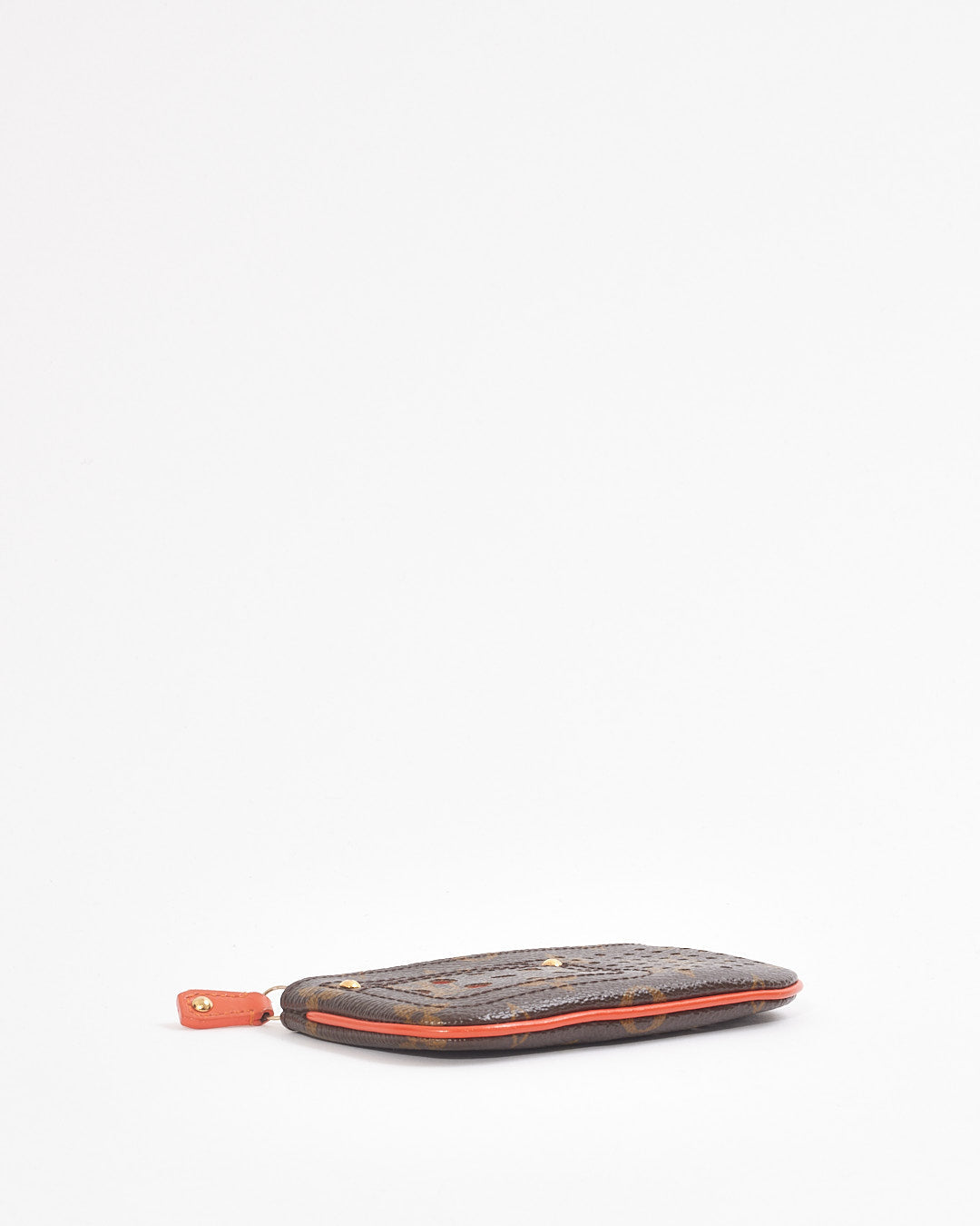 Louis Vuitton Orange Monogram Canvas Perforated Key Pouch