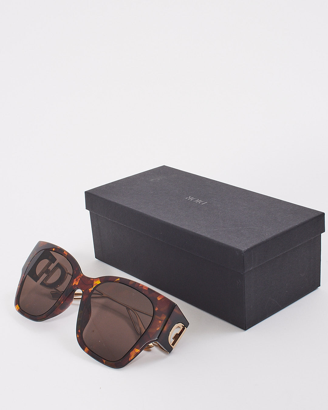 Dior Brown Tortoise 30 Montaigne Sunglasses