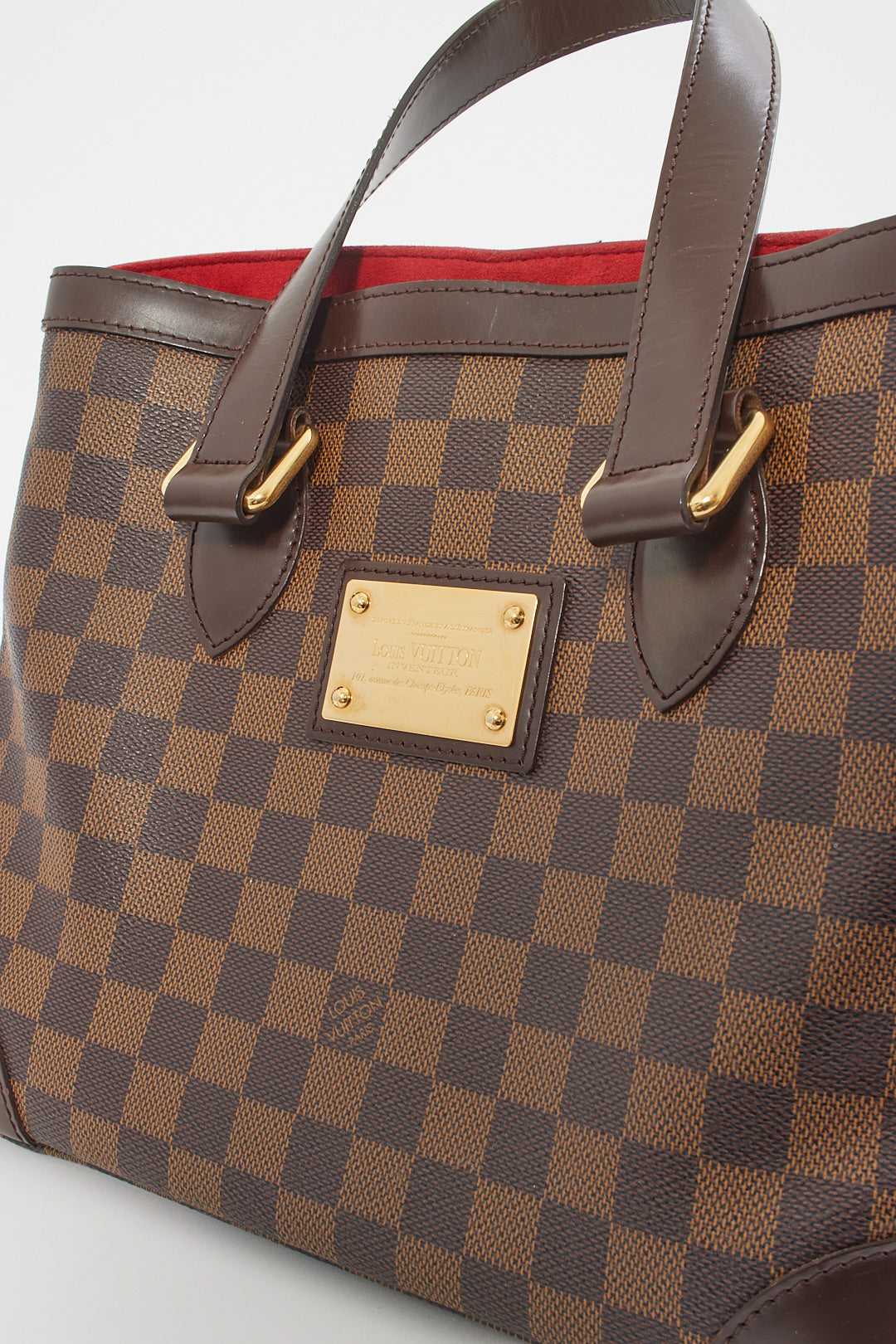 Louis Vuitton Damier Ebene Canvas Hampstead PM Tote Bag