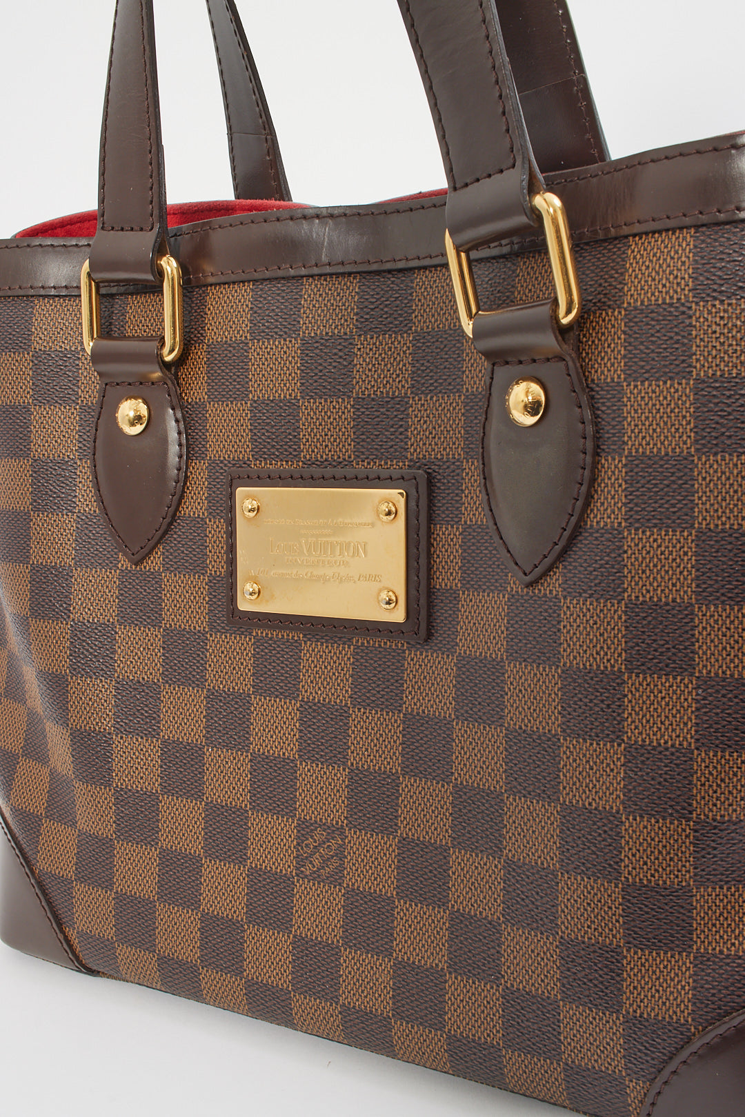 Louis Vuitton Damier Ebene Canvas Hampstead PM Tote Bag
