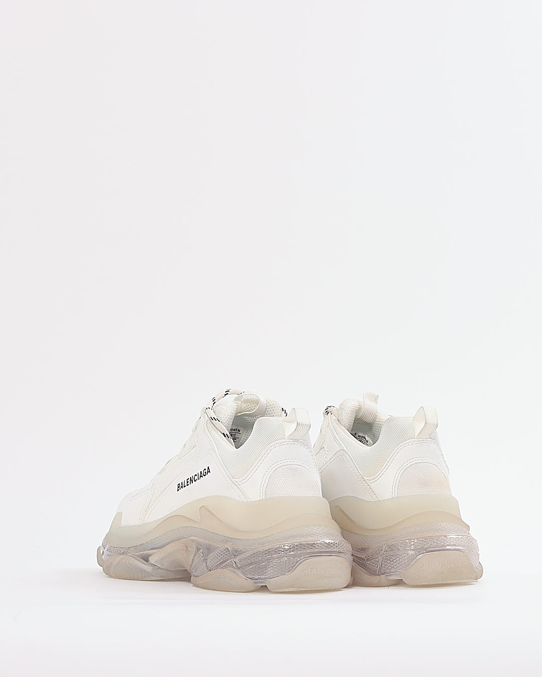 Balenciaga White Fabric/Leather Triple S Women - 41