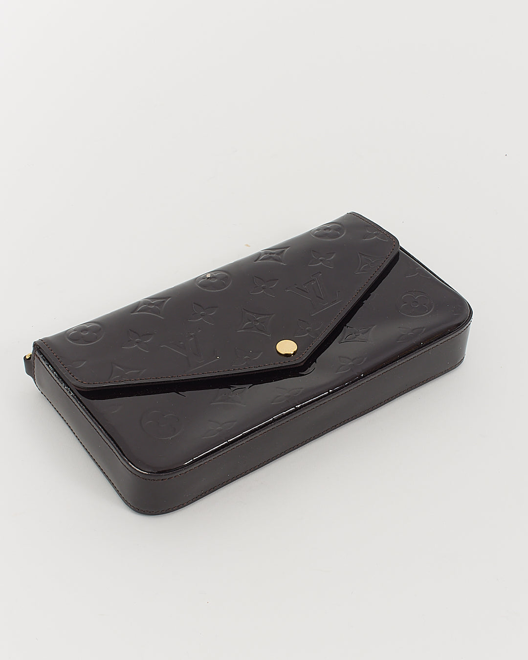 Louis Vuitton Vernis Amarante Pochette Felicie Wallet On Chain