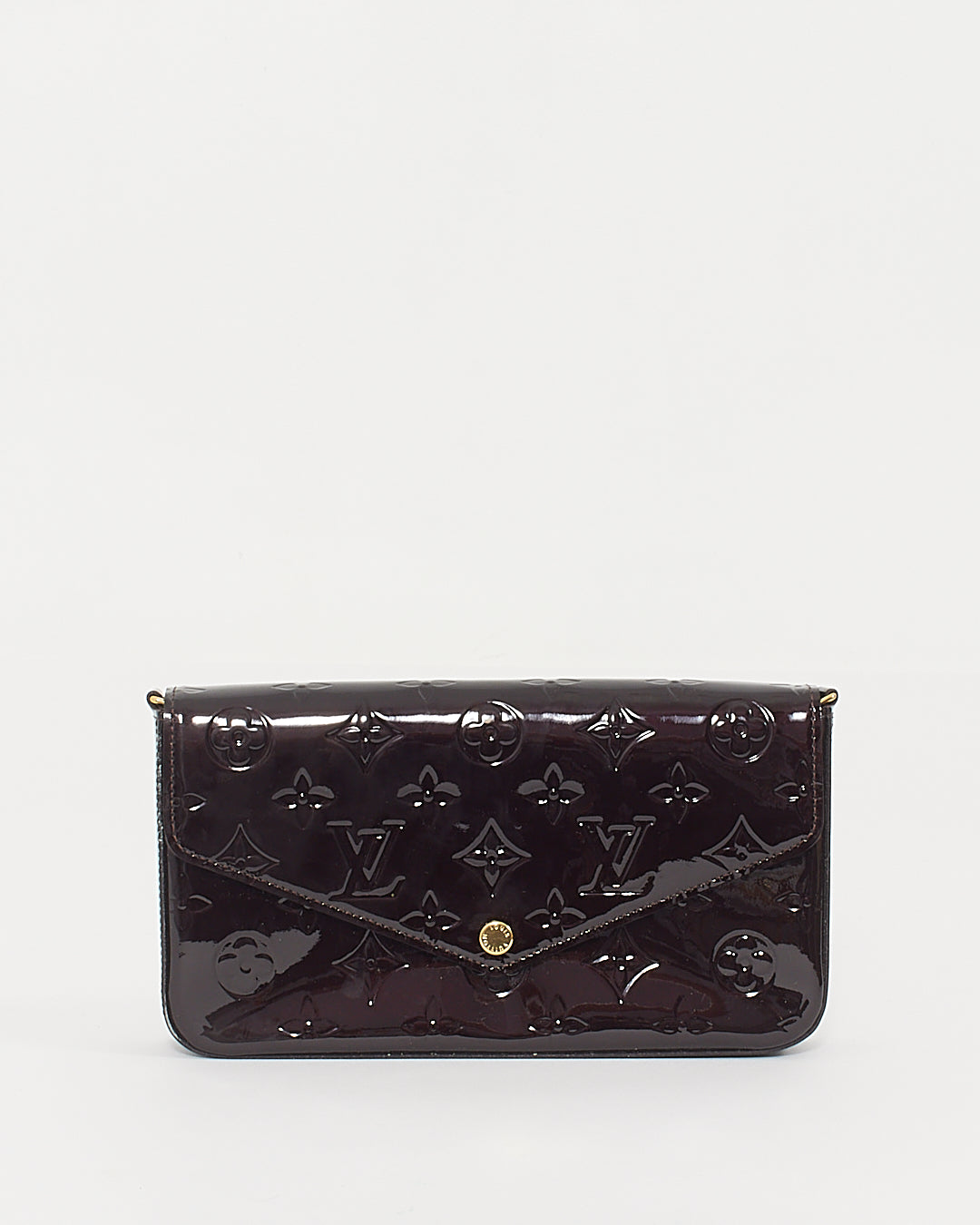 Louis Vuitton Vernis Amarante Pochette Felicie Wallet On Chain