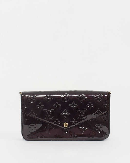 Louis Vuitton Vernis Amarante Pochette Felicie Wallet On Chain