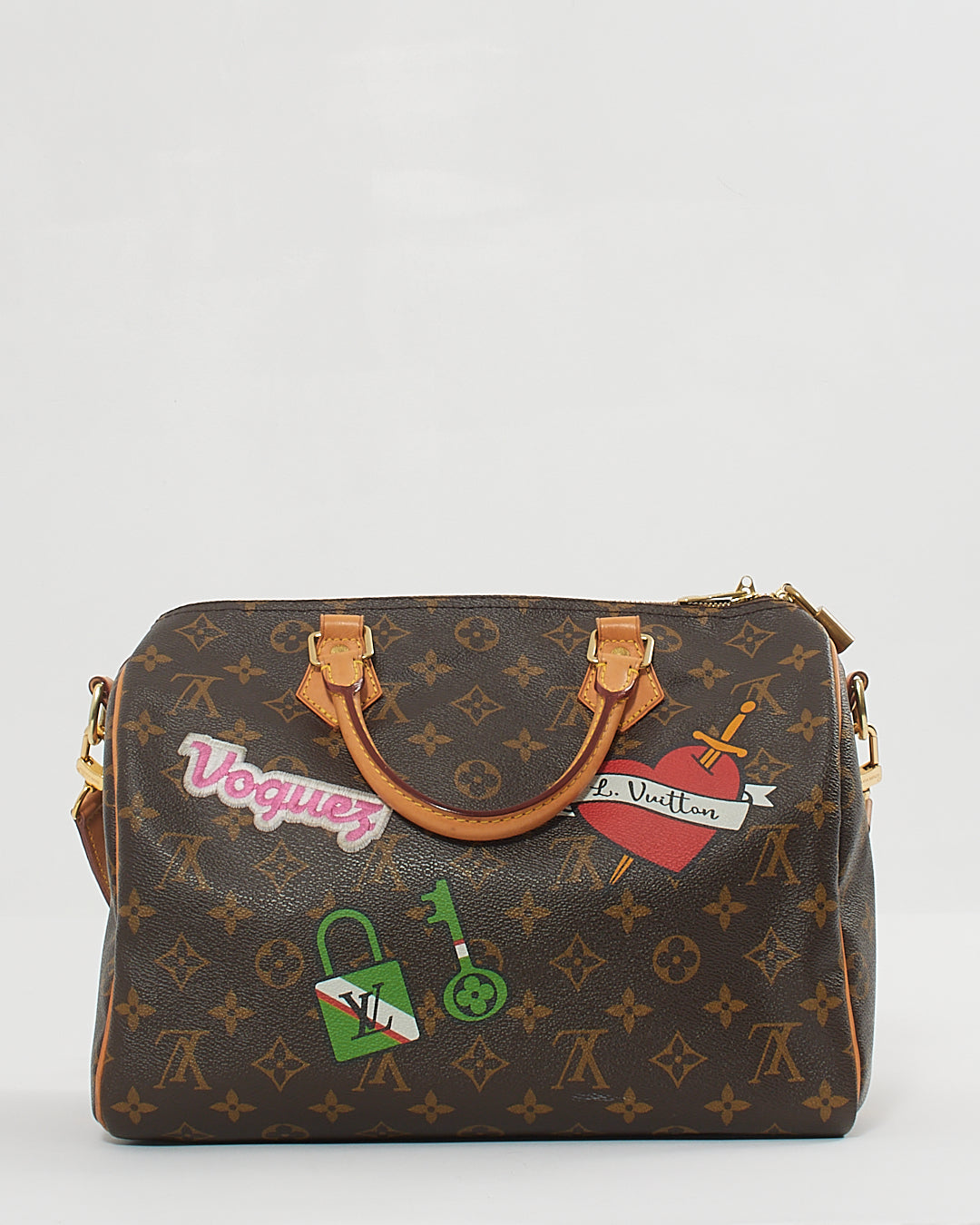 Louis Vuitton Monogram Canvas Patches Speedy Bandoulière 30