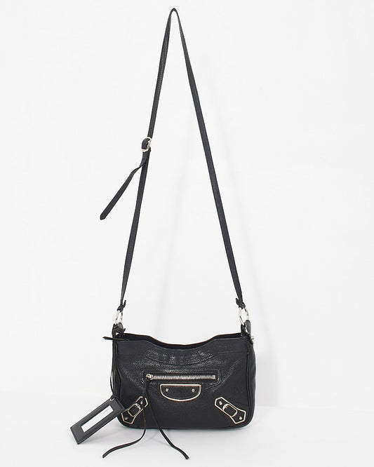 Balenciaga Black Metallic Edge Hip Crossbody Bag