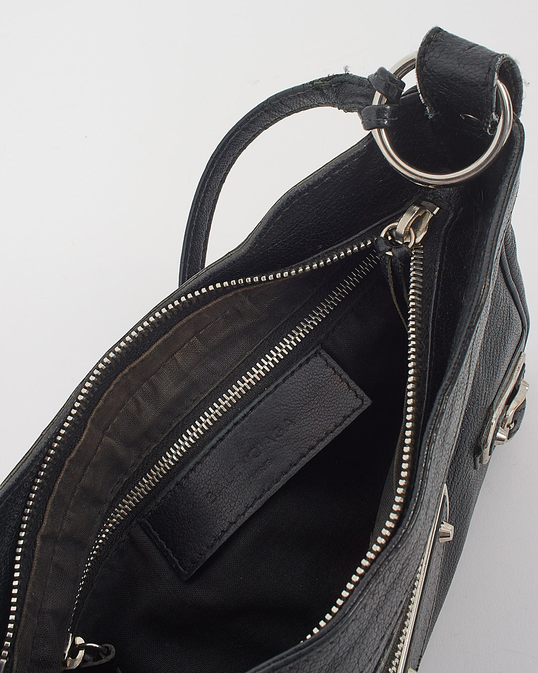 Balenciaga Black Metallic Edge Hip Crossbody Bag
