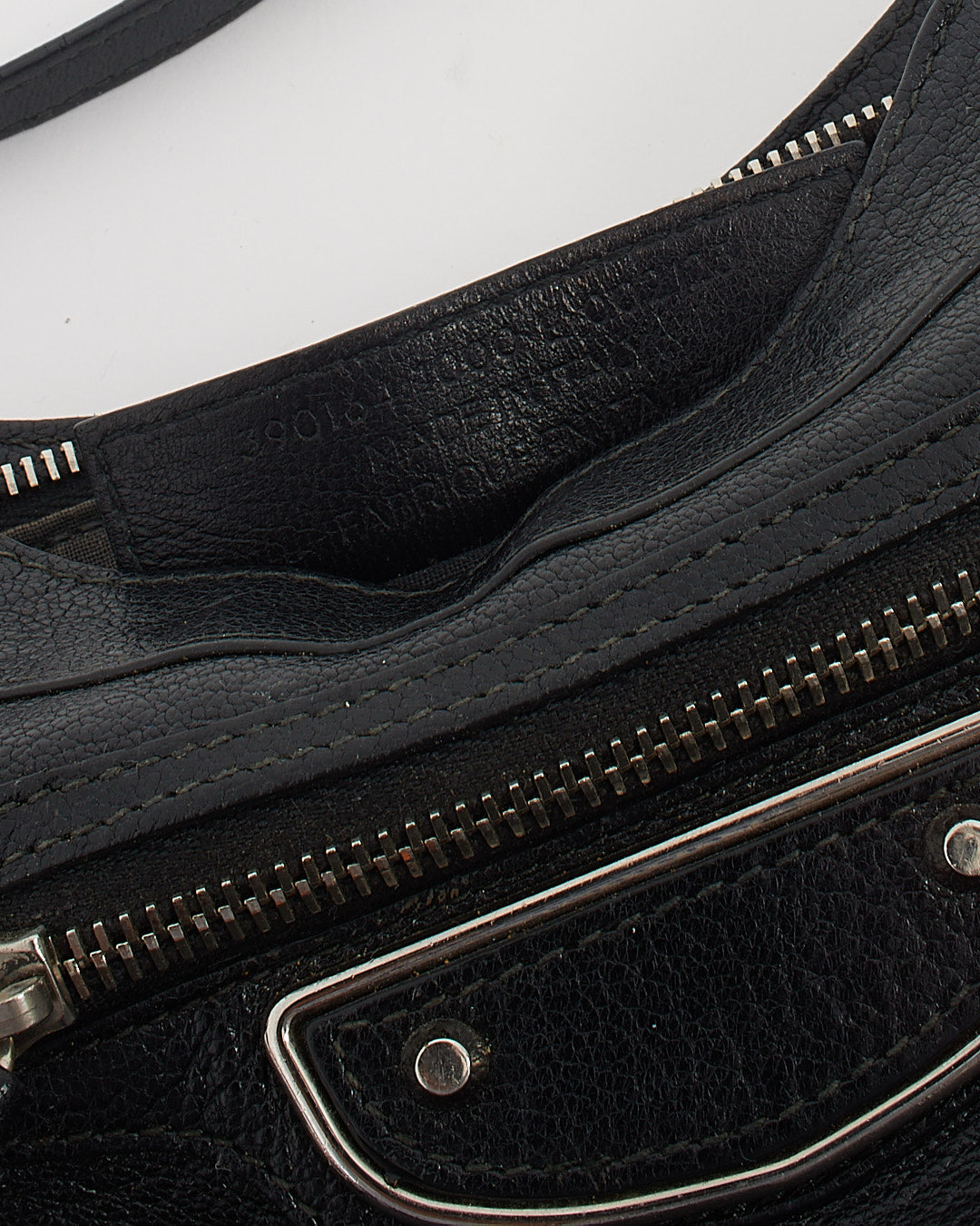 Balenciaga Black Metallic Edge Hip Crossbody Bag