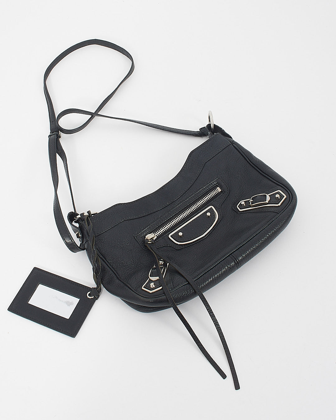 Balenciaga Black Metallic Edge Hip Crossbody Bag