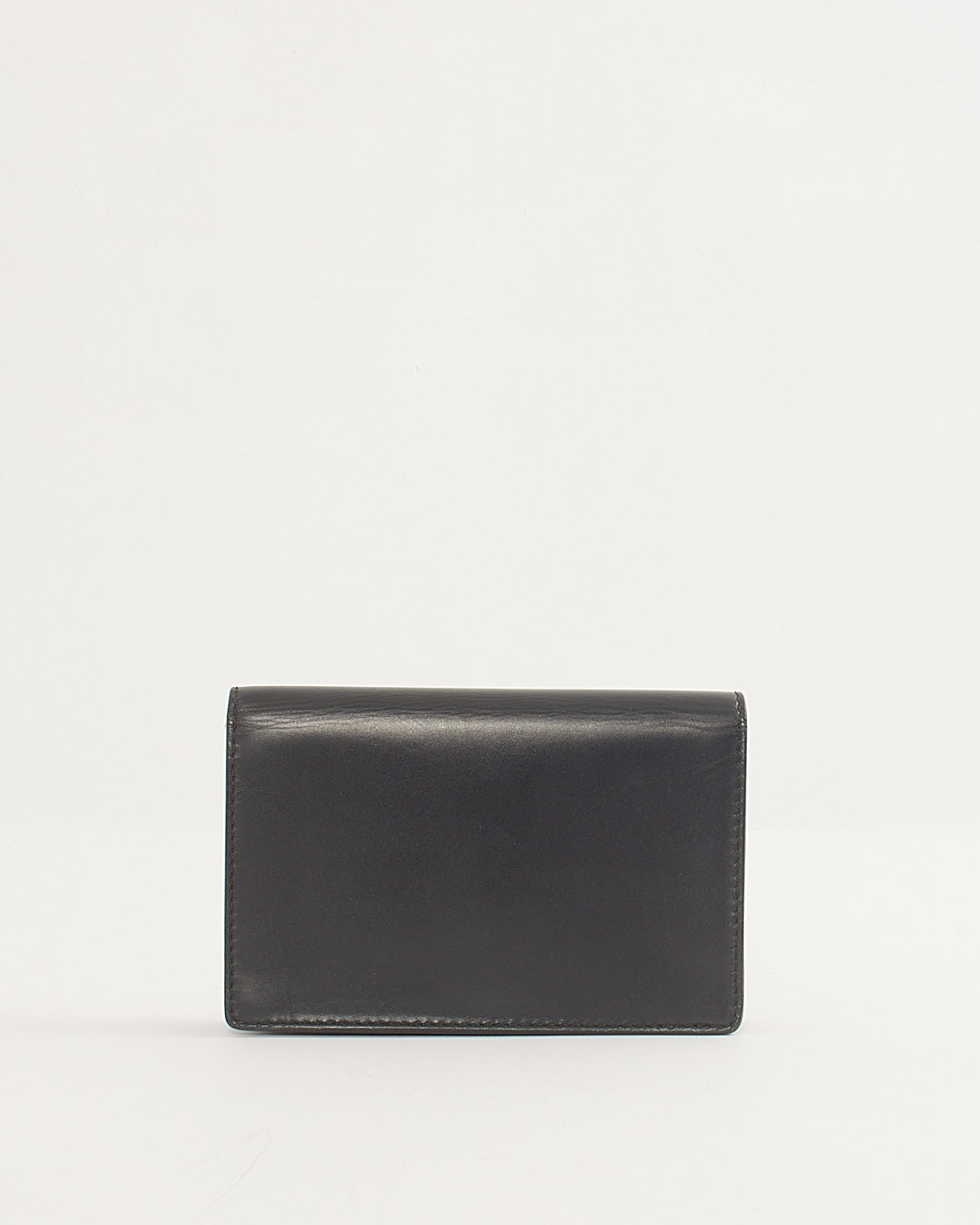 Dior Black Leather DiorAddict Wallet on Chain Bag