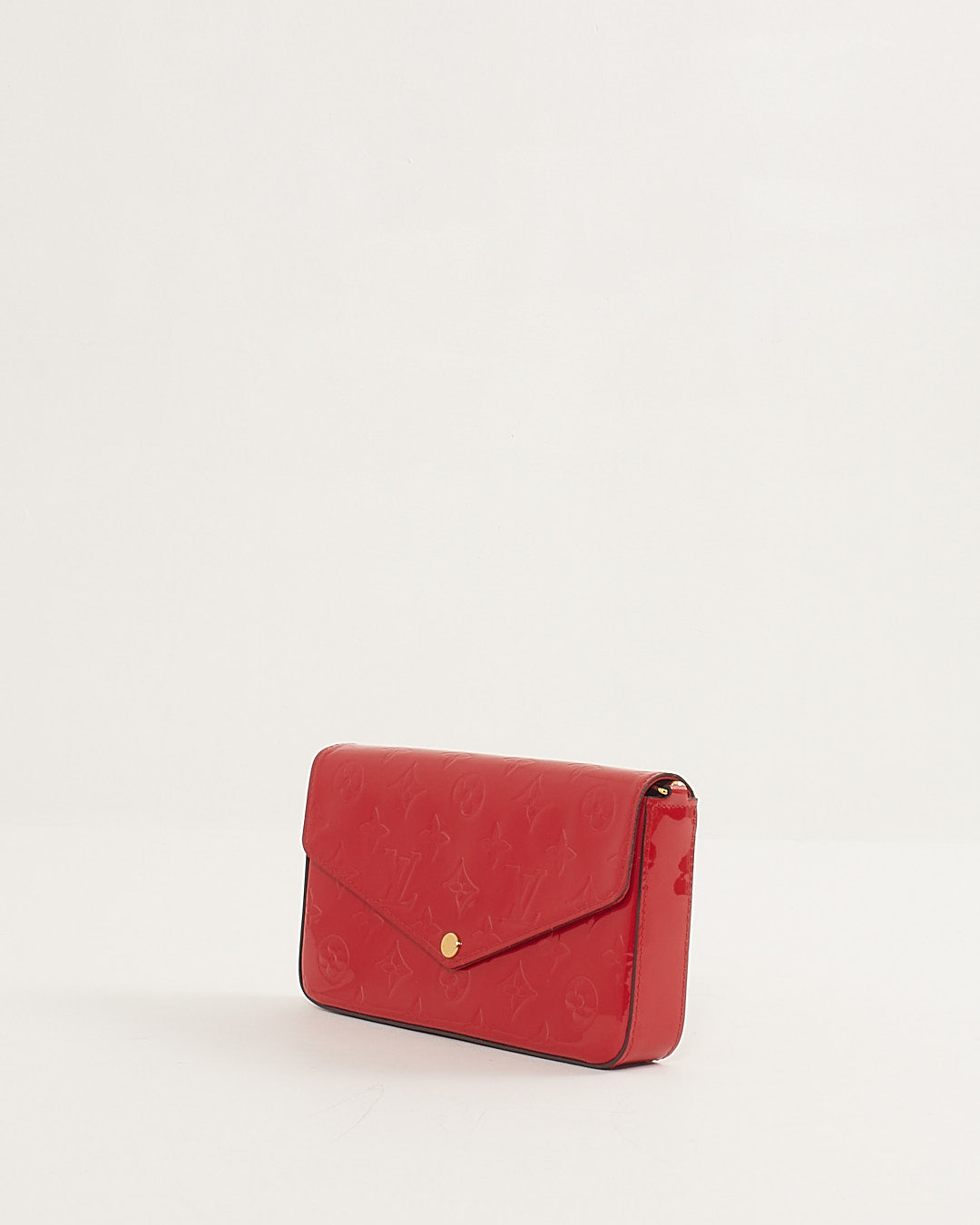 Louis Vuitton Red/Pink (Framboise) Monogram Vernis Felicie Pochette Bag