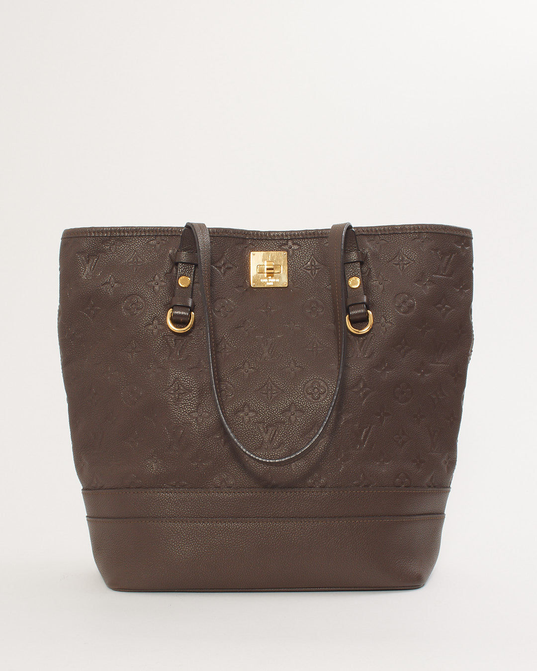 Louis Vuitton Brown Monogram Empreinte Leather Citadine PM Tote Bag