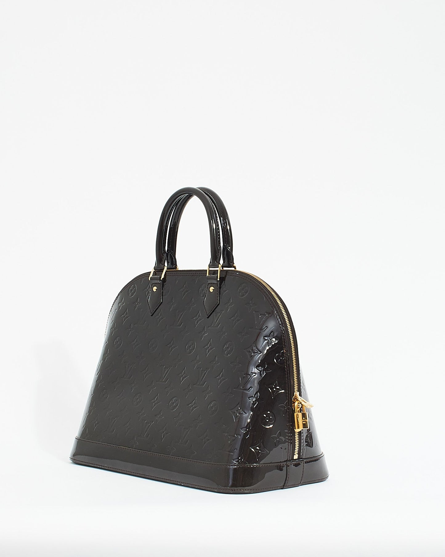 Louis Vuitton Brown Monogram Vernis Alma GM Bag