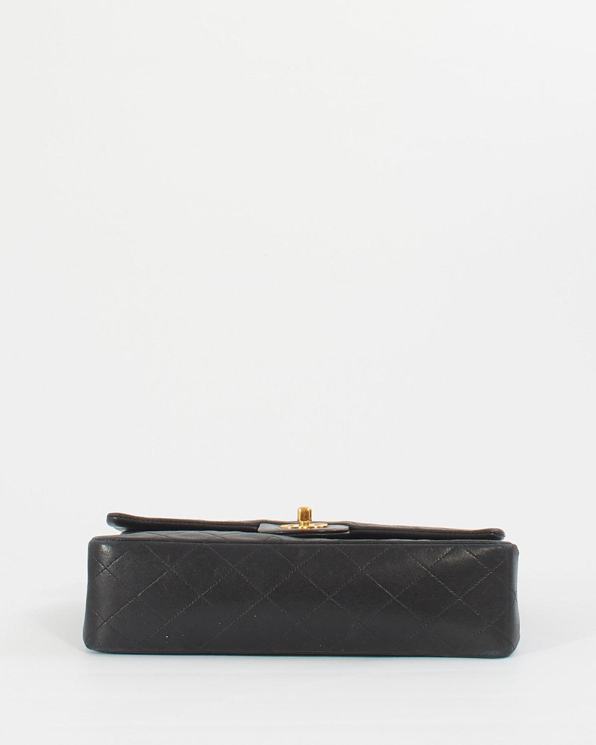 Chanel Vintage Black Lambskin Classic Medium Flap Bag with GHW