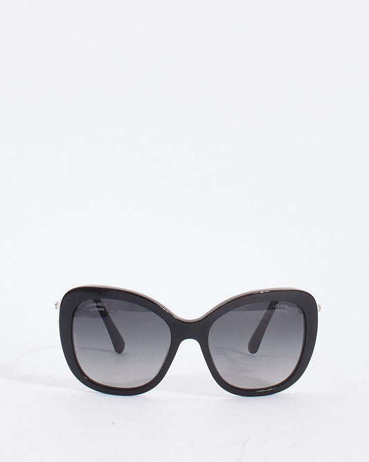 Chanel Black 5339-H Pearl Butterfly Sunglasses