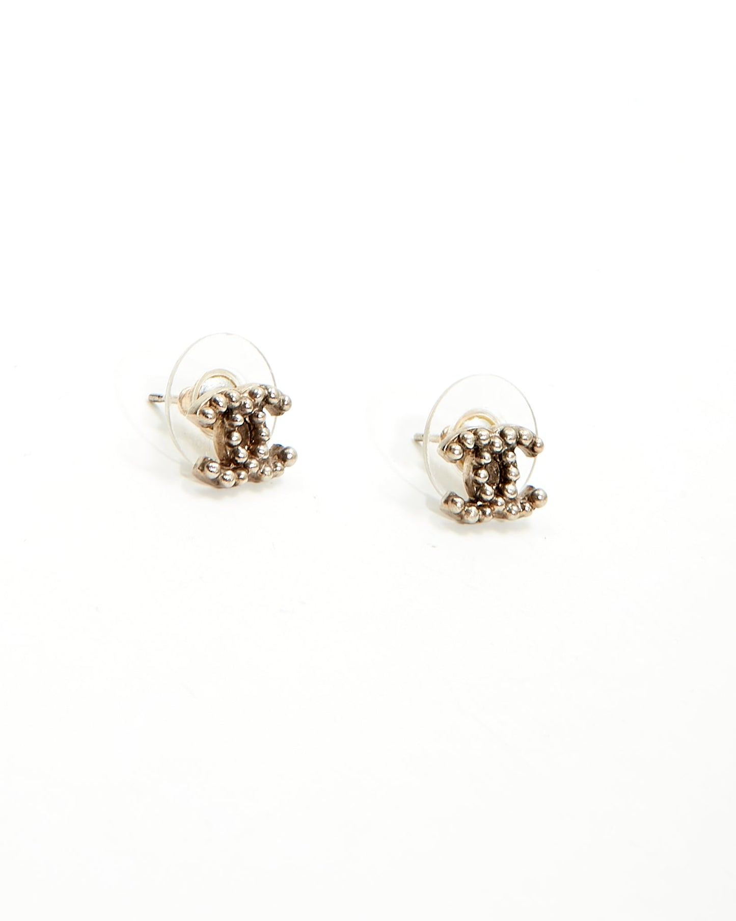 Chanel Antique Studded CC Logo Earrings