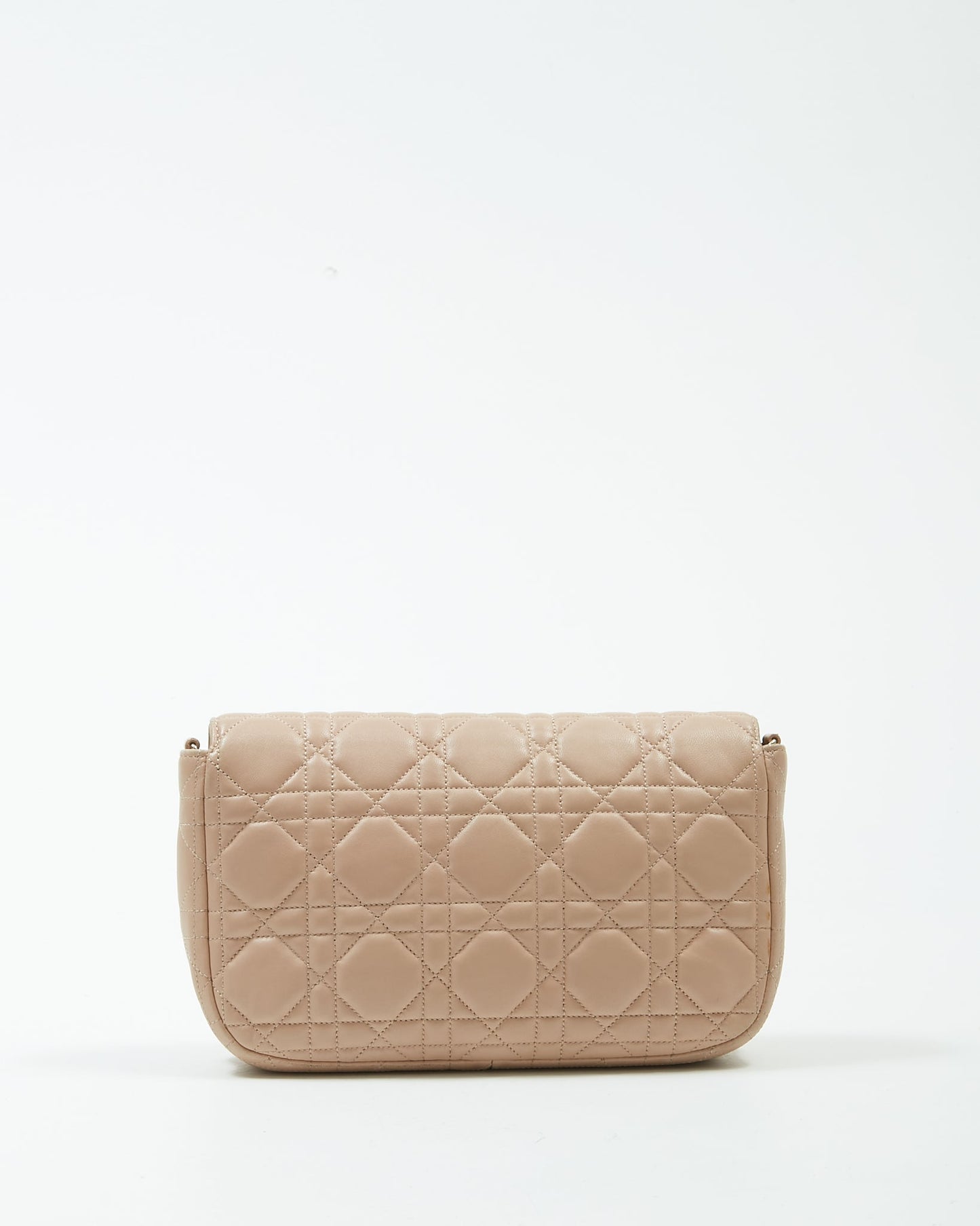 Dior Beige Leather Cannage Miss Promenade Wallet On Chain Bag