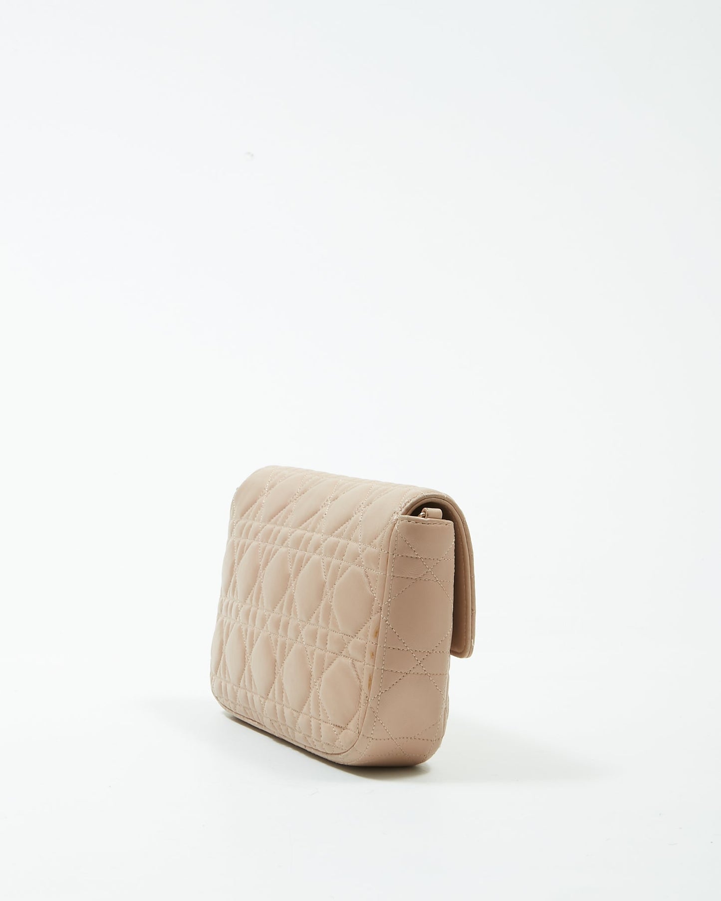 Dior Beige Leather Cannage Miss Promenade Wallet On Chain Bag