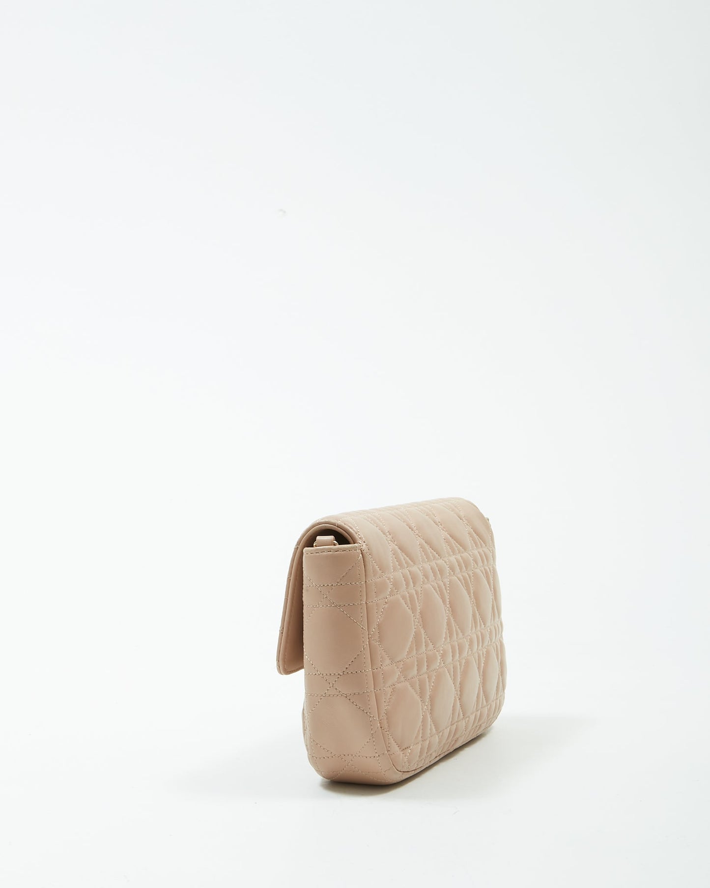 Dior Beige Leather Cannage Miss Promenade Wallet On Chain Bag