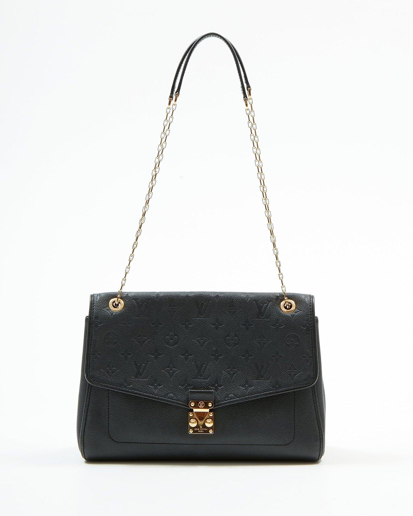 Louis Vuitton Black Empreinte Saint Germain MM Shoulder Bag