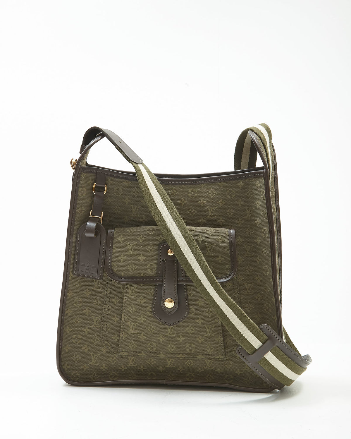 Louis Vuitton Olive Green Mini Lin Monogram Canvas Mary Kate Besace Messenger Bag