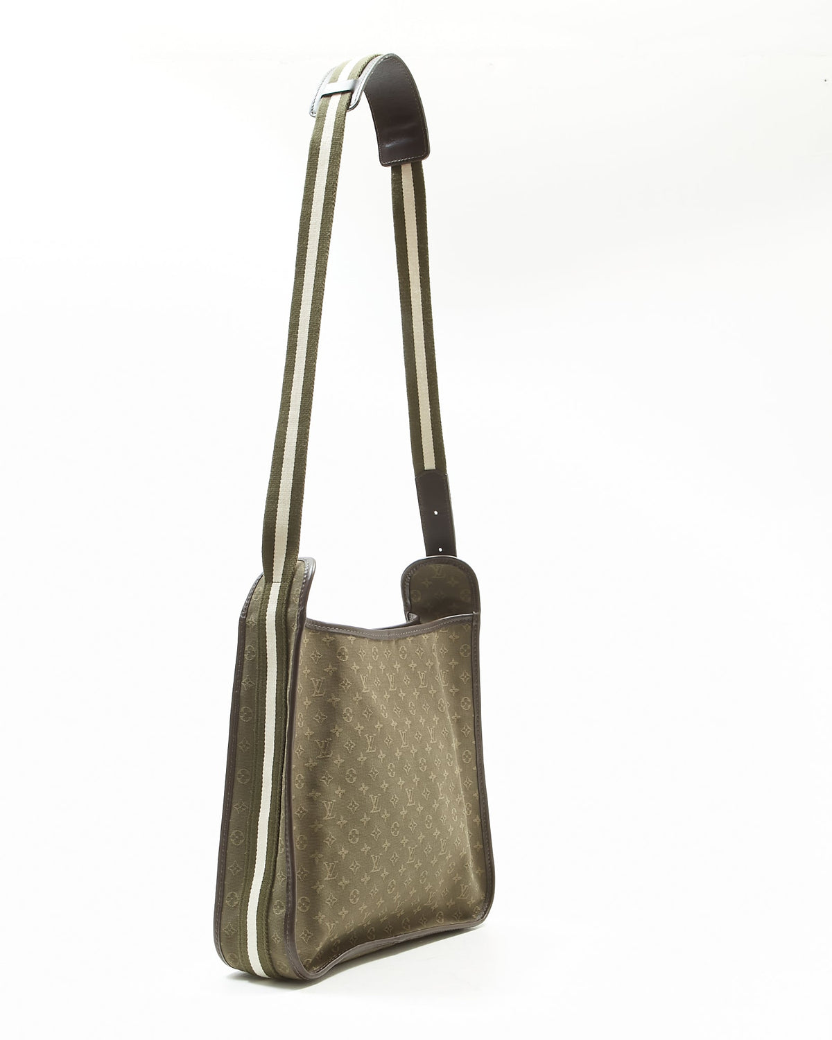 Louis Vuitton Olive Green Mini Lin Monogram Canvas Mary Kate Besace Messenger Bag