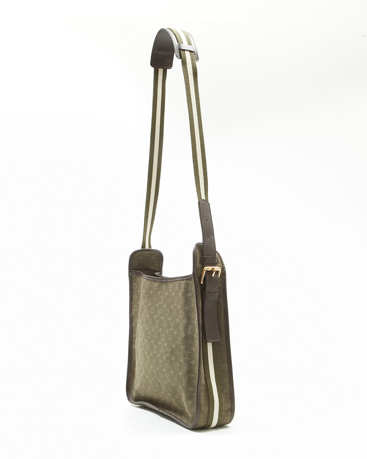 Louis Vuitton Olive Green Mini Lin Monogram Canvas Mary Kate Besace Messenger Bag