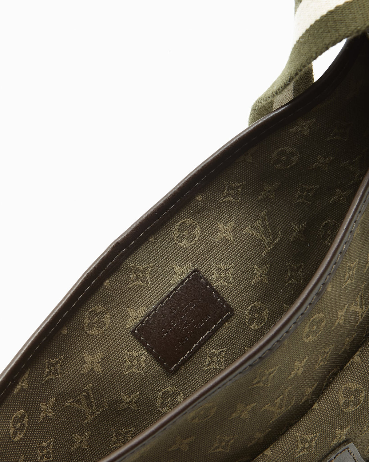 Louis Vuitton Olive Green Mini Lin Monogram Canvas Mary Kate Besace Messenger Bag