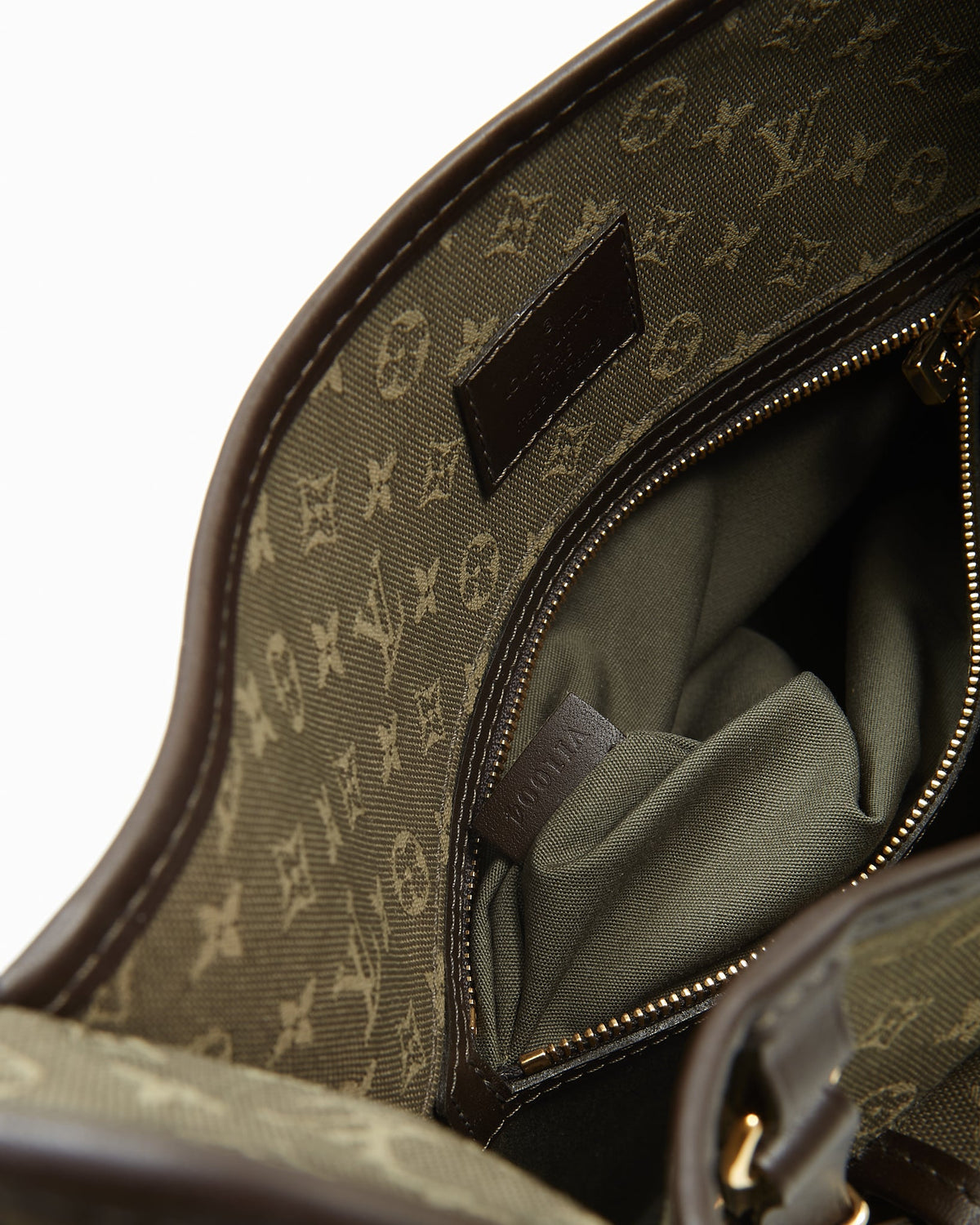 Louis Vuitton Olive Green Mini Lin Monogram Canvas Mary Kate Besace Messenger Bag