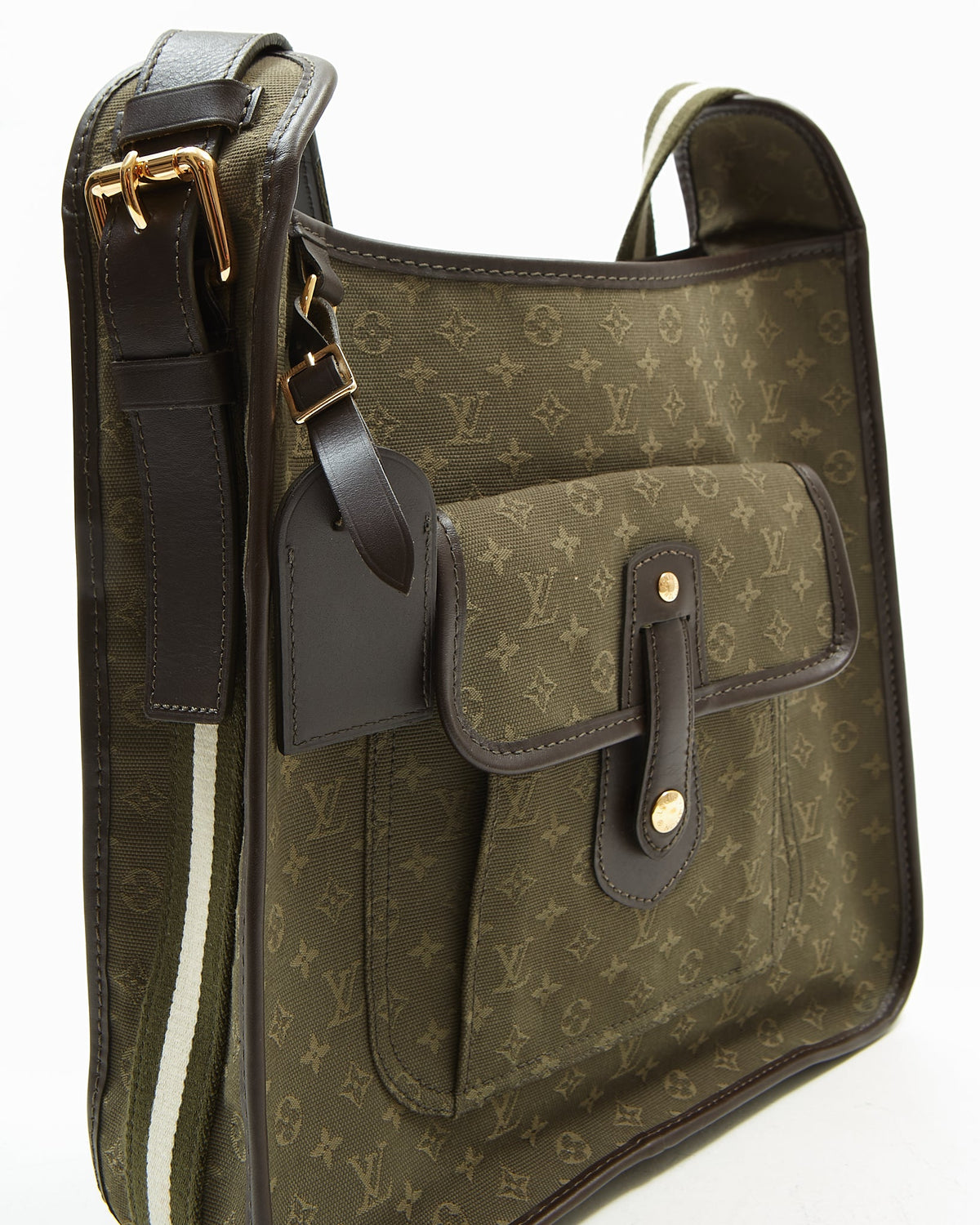 Louis Vuitton Olive Green Mini Lin Monogram Canvas Mary Kate Besace Messenger Bag