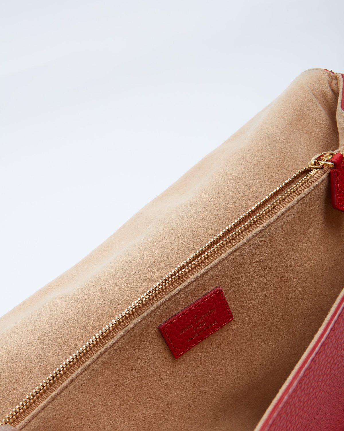 Louis Vuitton Red Taurillon Leather Volta Bag