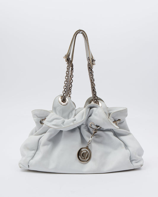 Dior White Leather Le Trente Shoulder bag