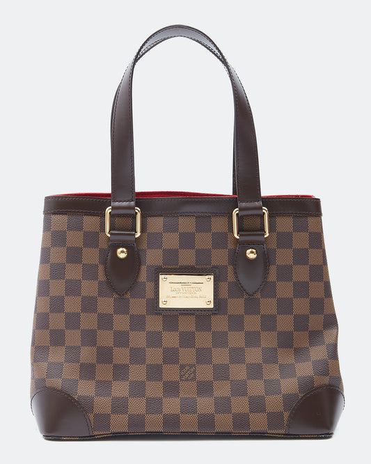 Louis Vuitton Damier Ebene Canvas Hampstead PM Tote Bag