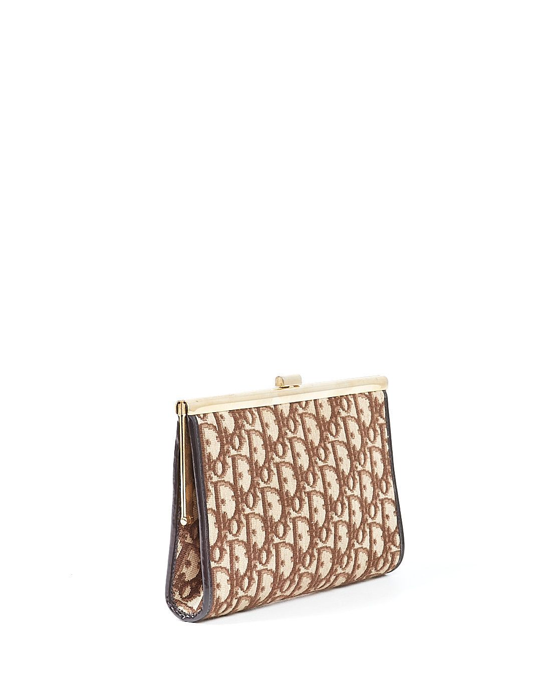 Dior Brown Canvas Diorissimo Vintage Clutch