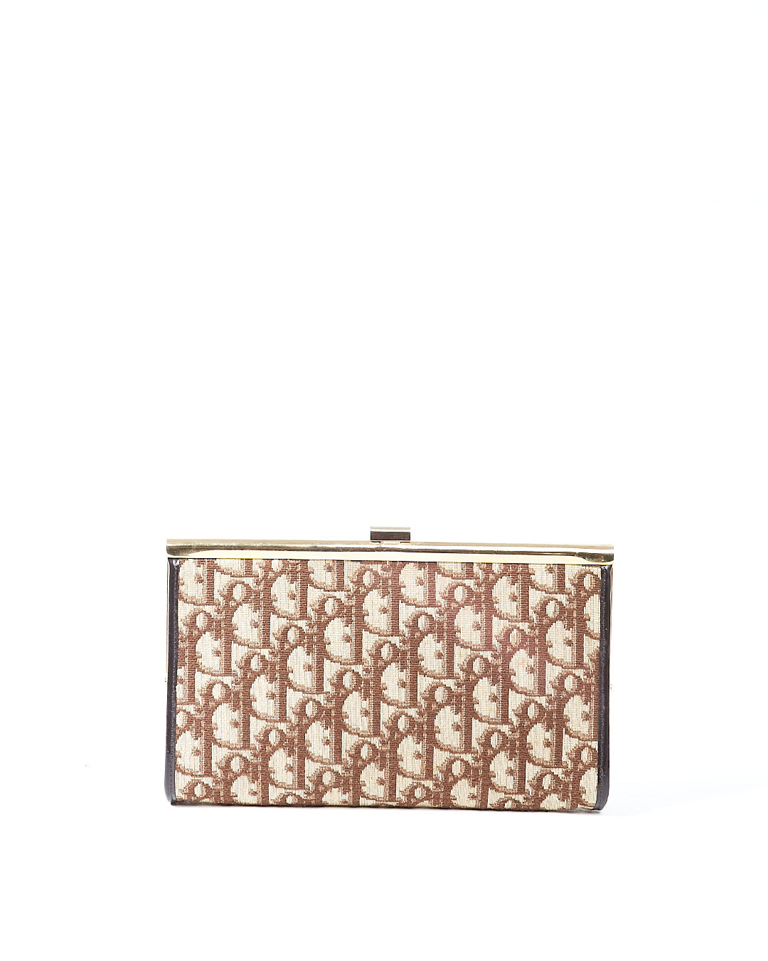 Dior Brown Canvas Diorissimo Vintage Clutch