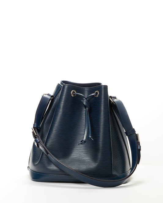 Louis Vuitton Blue Indigo Petit Epi Noe Bucket Bag