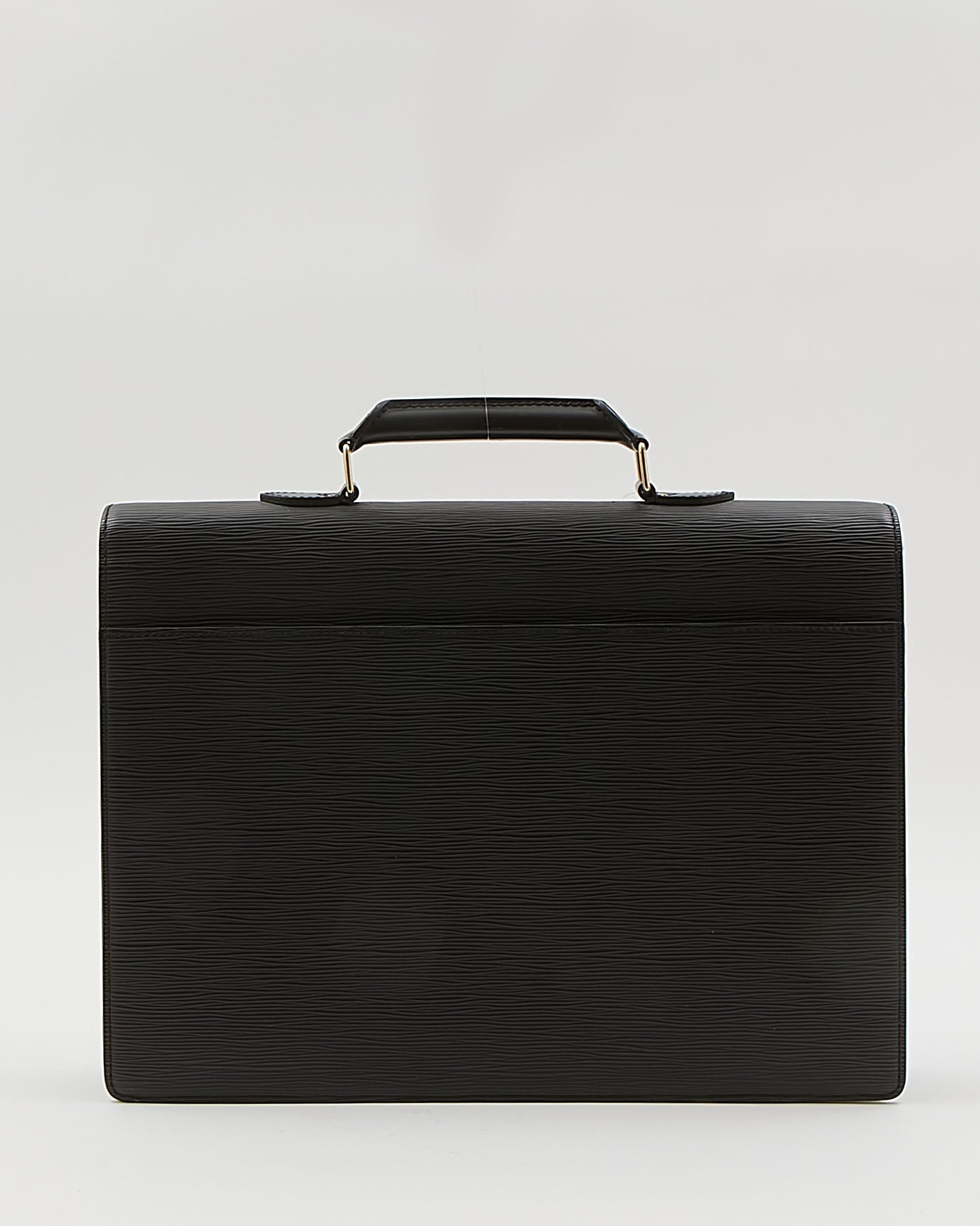 Louis Vuitton Black Epi Serviette Ambassadeur Briefcase Bag
