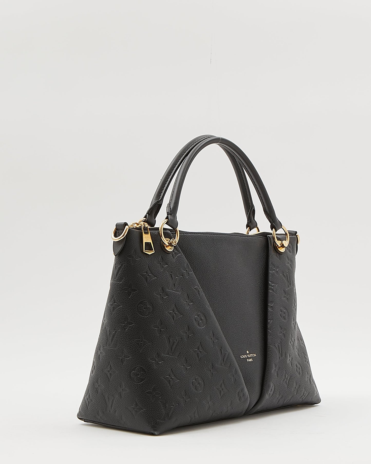 Louis Vuitton Black Monogram Empreinte V Tote MM Bag
