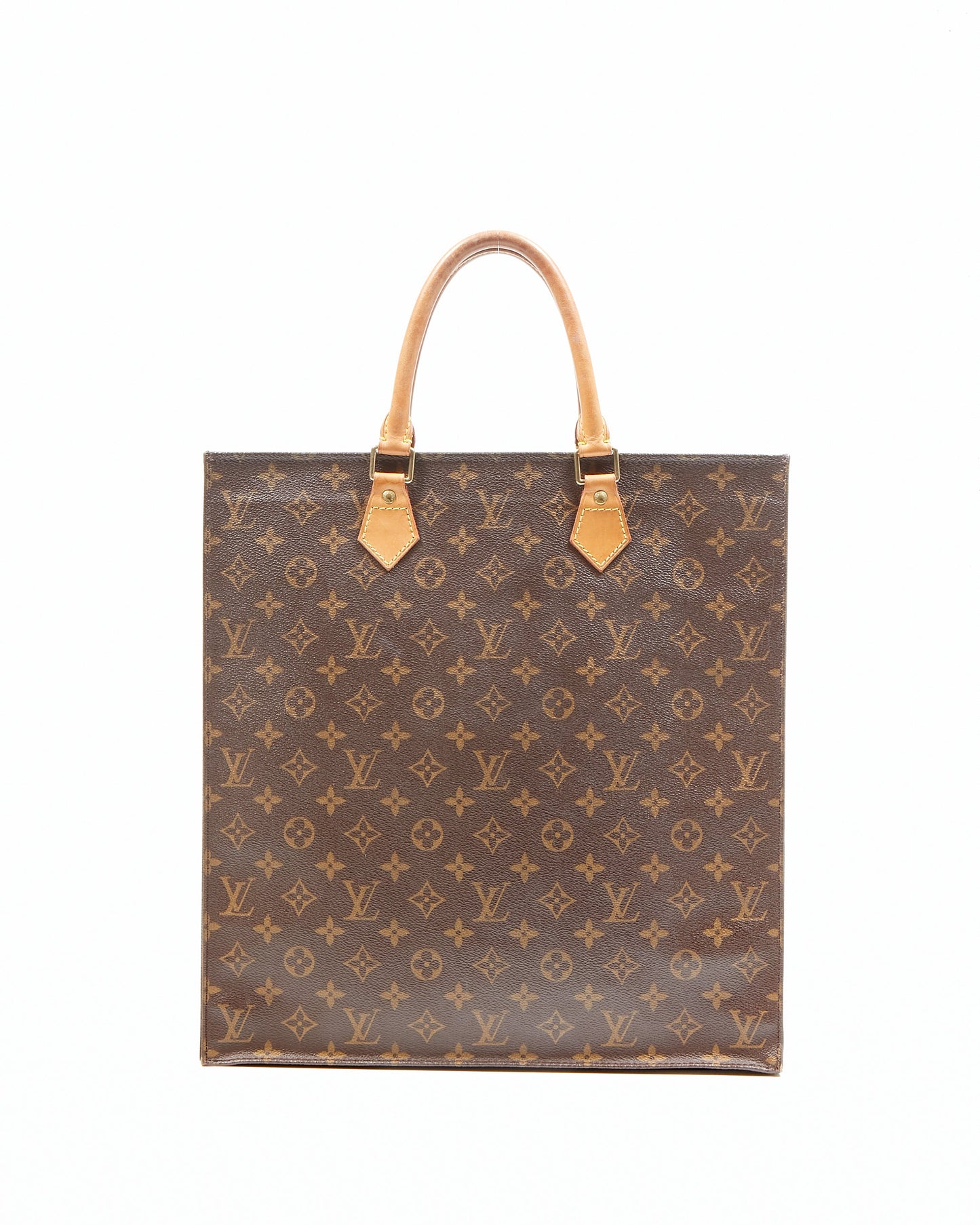 Louis Vuitton Monogram Canvas Sac Plat Top Handle Bag