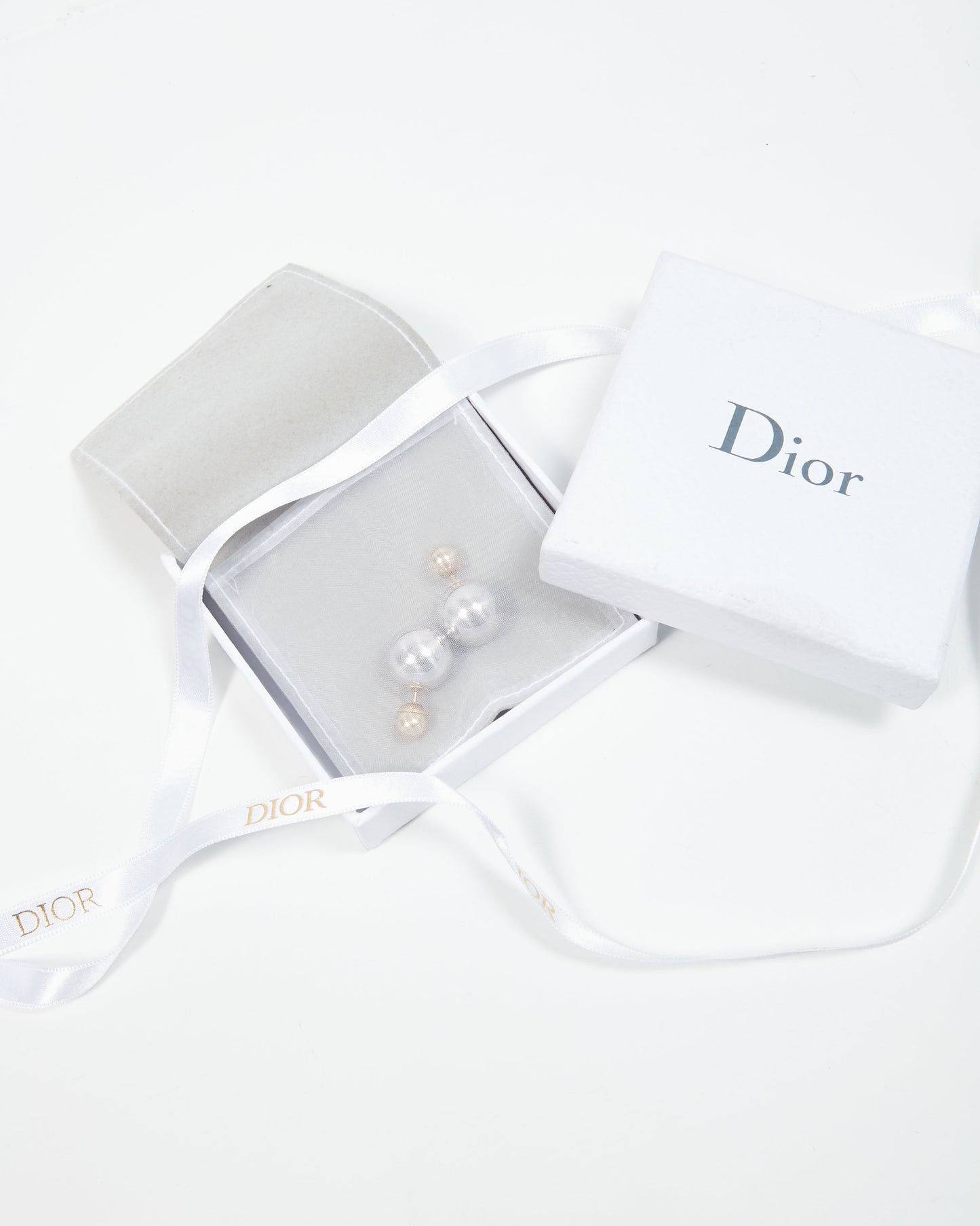 Dior Silver/Gold Round Tribale Earrings