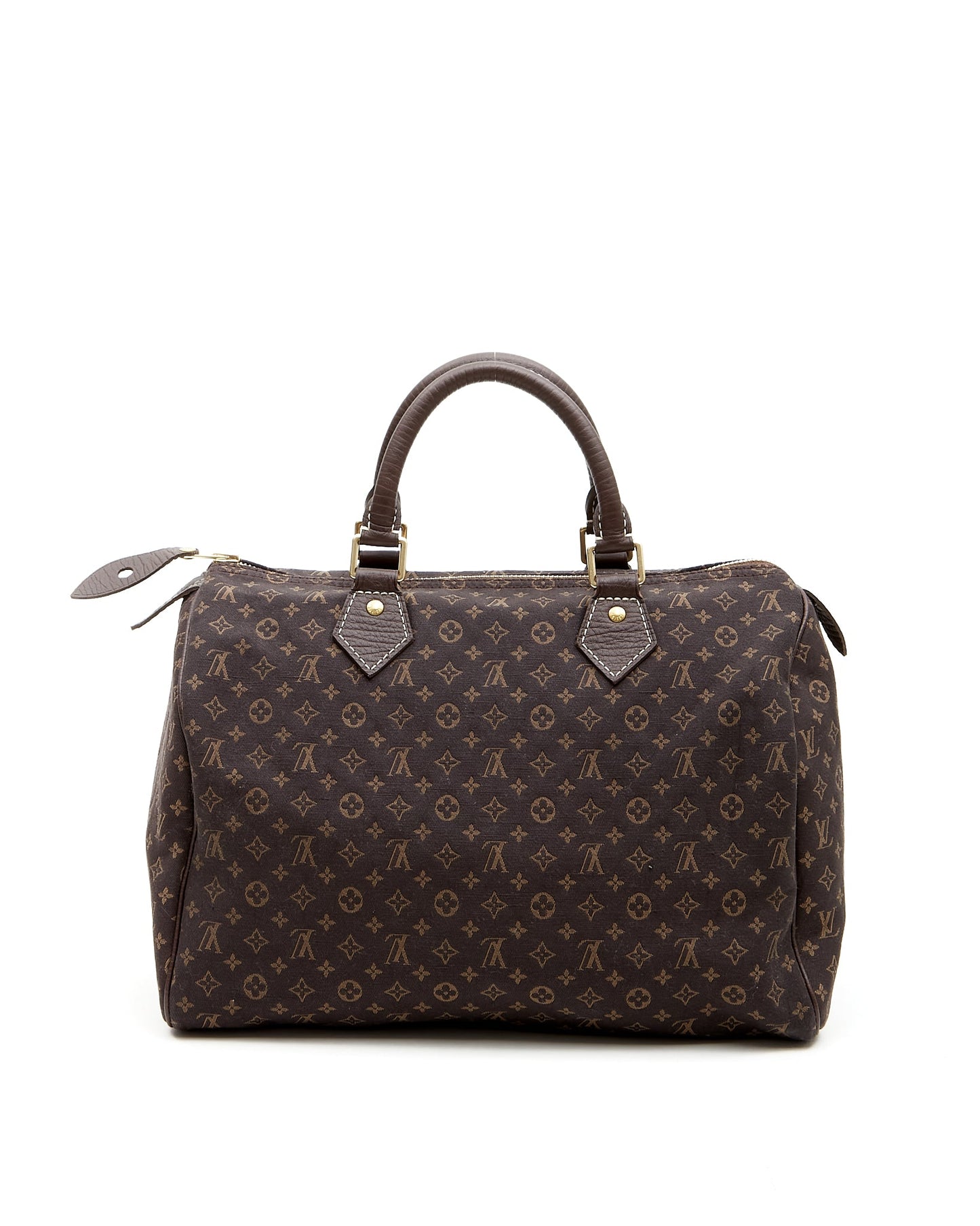 Louis Vuitton Brown Canvas Monogram Mini Lin Speedy 30 Bag