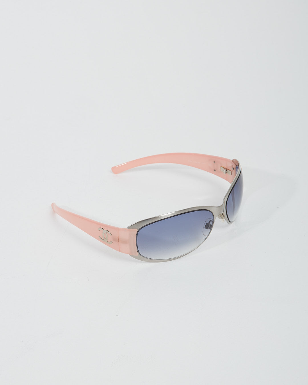 Chanel Pink Enamel & Metal Frame 4116 CC Sunglasses