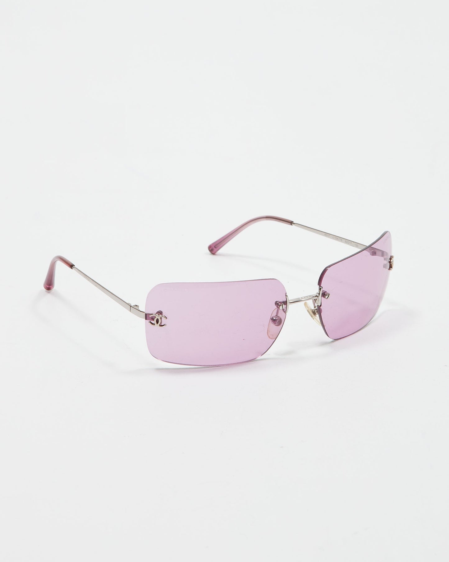 Chanel Pink Lense 4017 CC Logo Sunglasses