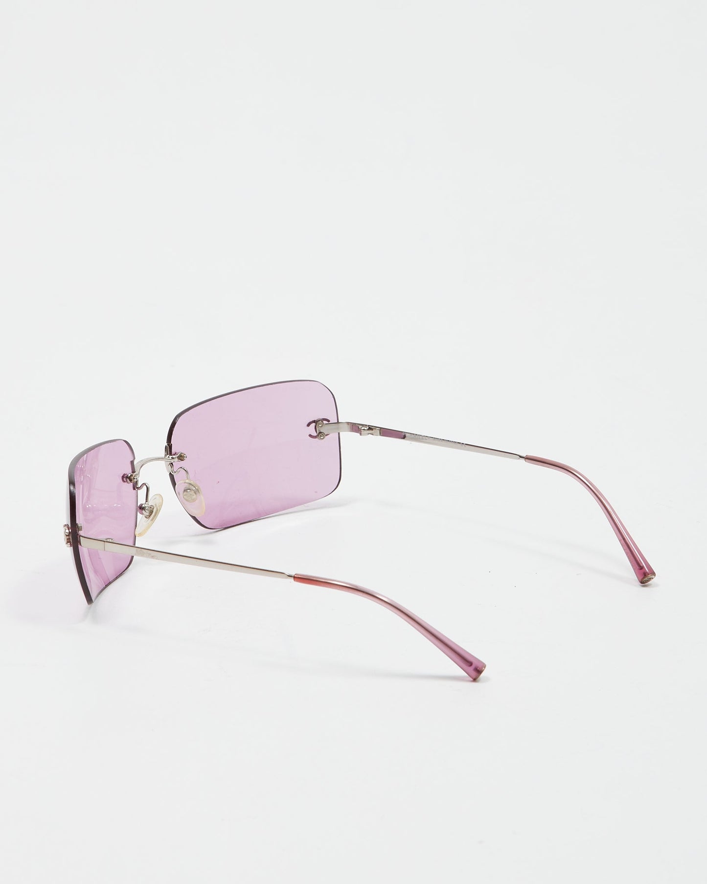 Chanel Pink Lense 4017 CC Logo Sunglasses